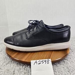 Cole Haan Mens 13M Grand Plus Essex Navy Blue Leather Casual Plain Toe Oxford